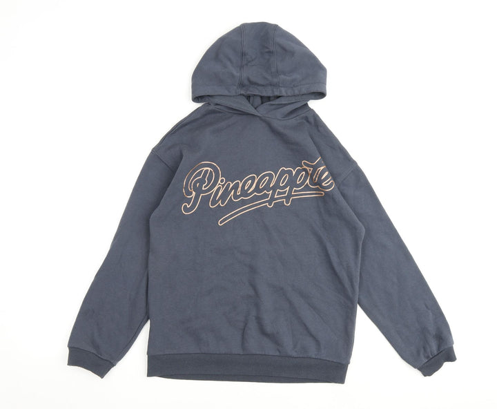 Pineapple Girls Blue Polyester Pullover Hoodie Size 13-14 Years Magnetic