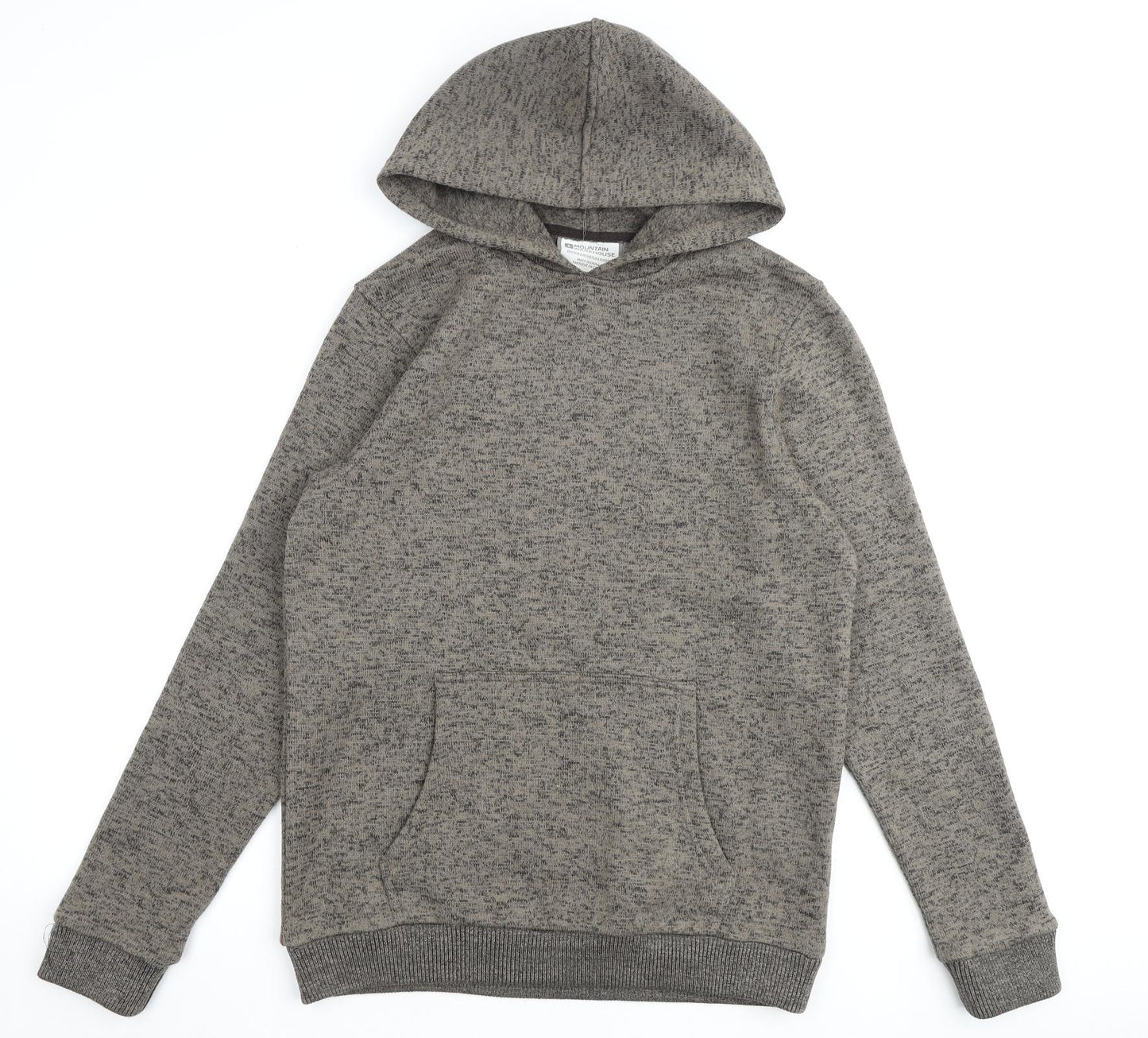 Mountain Warehouse Mens Brown Polyester Pullover Hoodie Size M