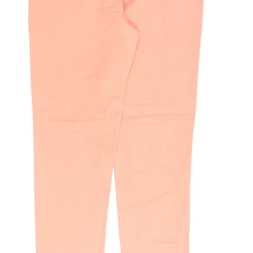 Scenario Womens Pink Cotton Trousers Size 30 in L32 in Regular Zip