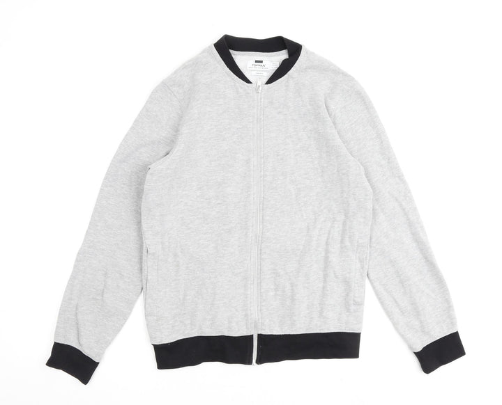 Topman Mens Grey Jacket Size XS Zip