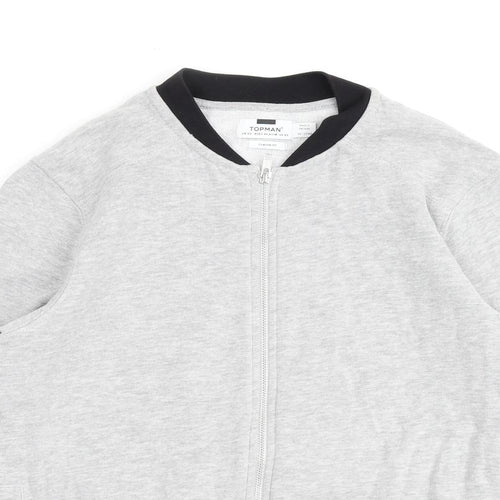 Topman Mens Grey Jacket Size XS Zip