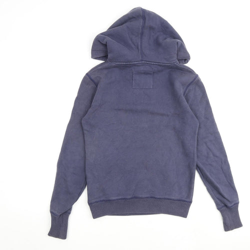 Jack Wills Womens Blue Cotton Pullover Hoodie Size 8 Pullover