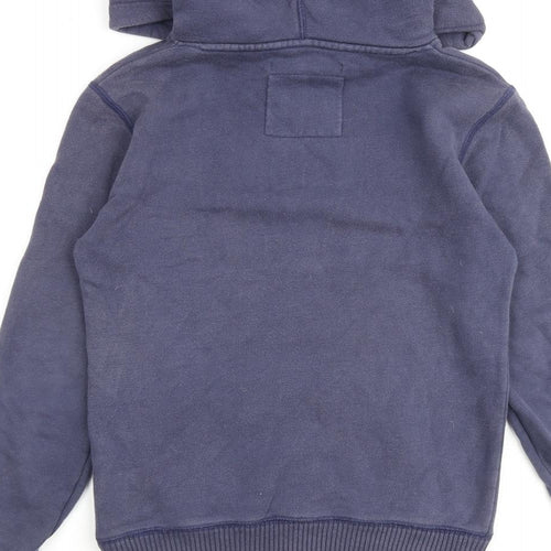 Jack Wills Womens Blue Cotton Pullover Hoodie Size 8 Pullover