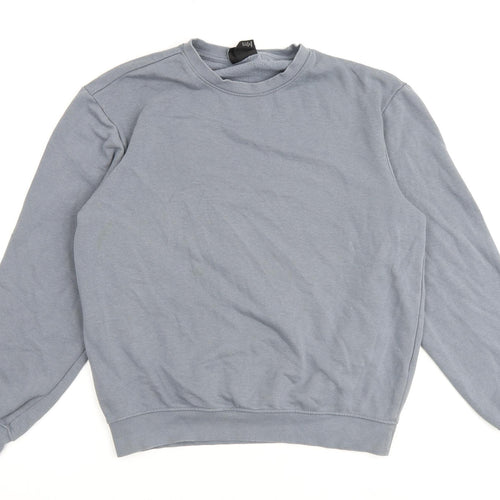 H&M Mens Grey Cotton Pullover Sweatshirt Size S
