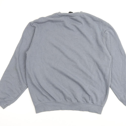 H&M Mens Grey Cotton Pullover Sweatshirt Size S