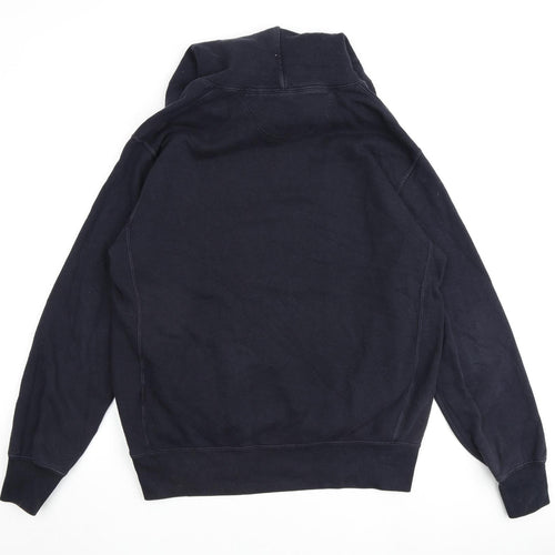 Uniqlo Mens Blue Cotton Pullover Hoodie Size L
