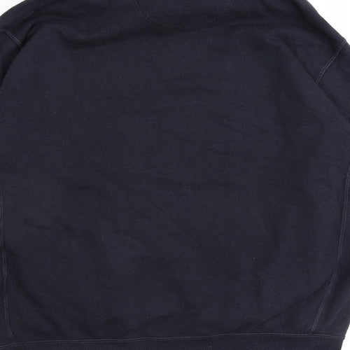 Uniqlo Mens Blue Cotton Pullover Hoodie Size L
