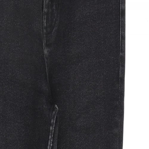 Zara Womens Black Cotton Skinny Jeans Size 10 L27 in Regular Zip