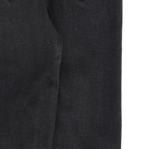 Zara Womens Black Cotton Skinny Jeans Size 10 L27 in Regular Zip