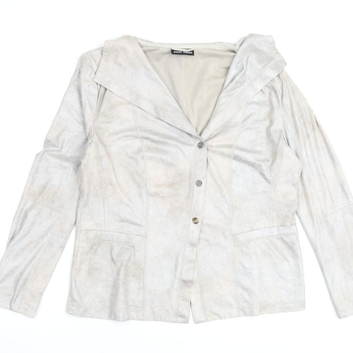 Gerry Womens Silver Jacket Size 16 Snap