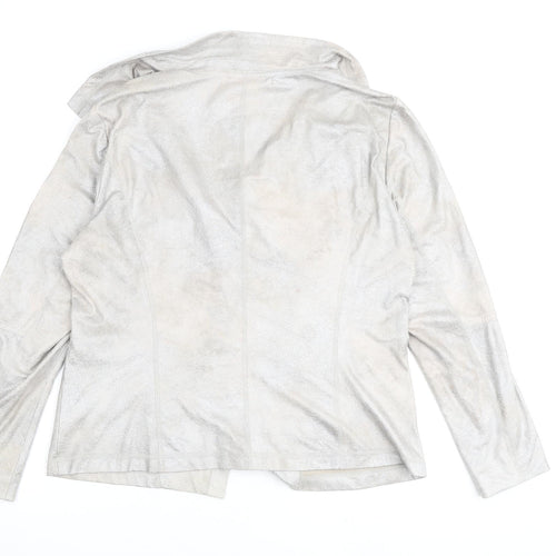 Gerry Womens Silver Jacket Size 16 Snap