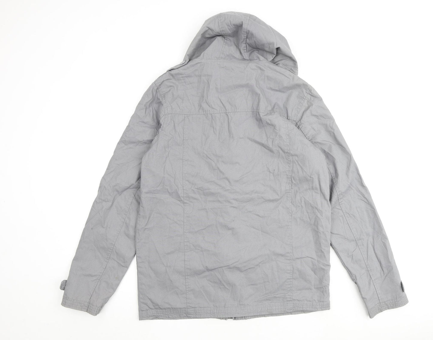 NEXT Boys Grey Basic Coat Coat Size 16 Years Hook & Loop