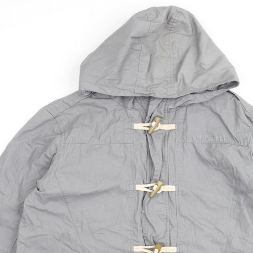 NEXT Boys Grey Basic Coat Coat Size 16 Years Hook & Loop