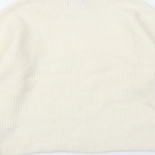 Marks and Spencer Womens Ivory Roll Neck Polyamide Pullover Jumper Size M