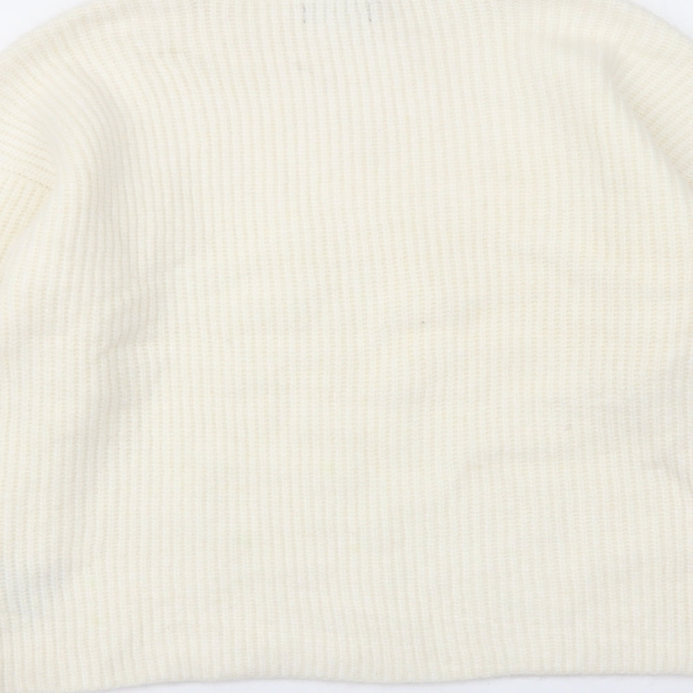 Marks and Spencer Womens Ivory Roll Neck Polyamide Pullover Jumper Size M