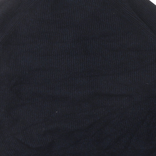 Marks and Spencer Mens Blue V-Neck Acrylic Cardigan Jumper Size XL Long Sleeve