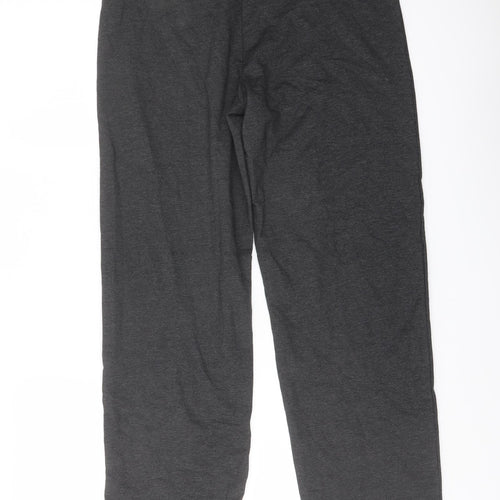 Marks and Spencer Womens Grey Polyester Sweatpants Trousers Size 12 L28 in Regular