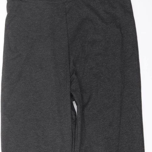 Marks and Spencer Womens Grey Polyester Sweatpants Trousers Size 12 L28 in Regular