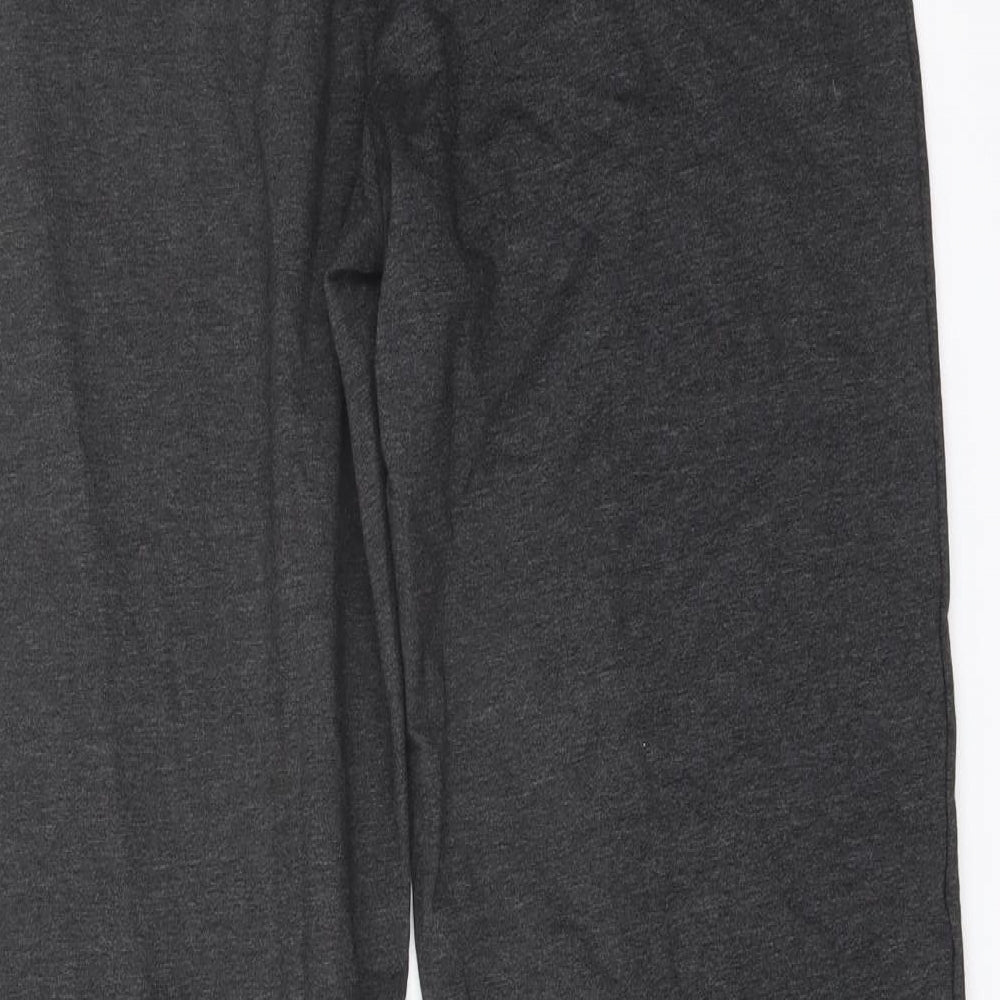 Marks and Spencer Womens Grey Polyester Sweatpants Trousers Size 12 L28 in Regular