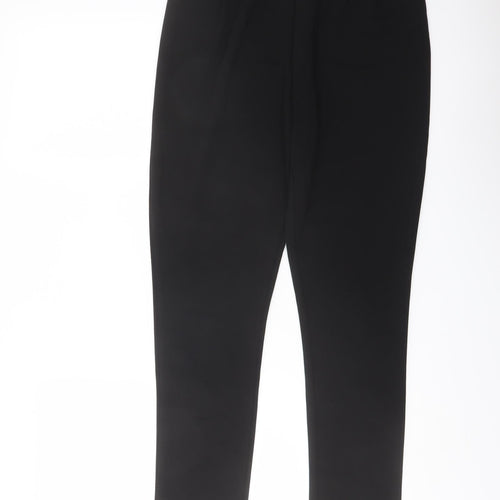 ASOS Womens Black Polyester Trousers Size 8 L27 in Regular