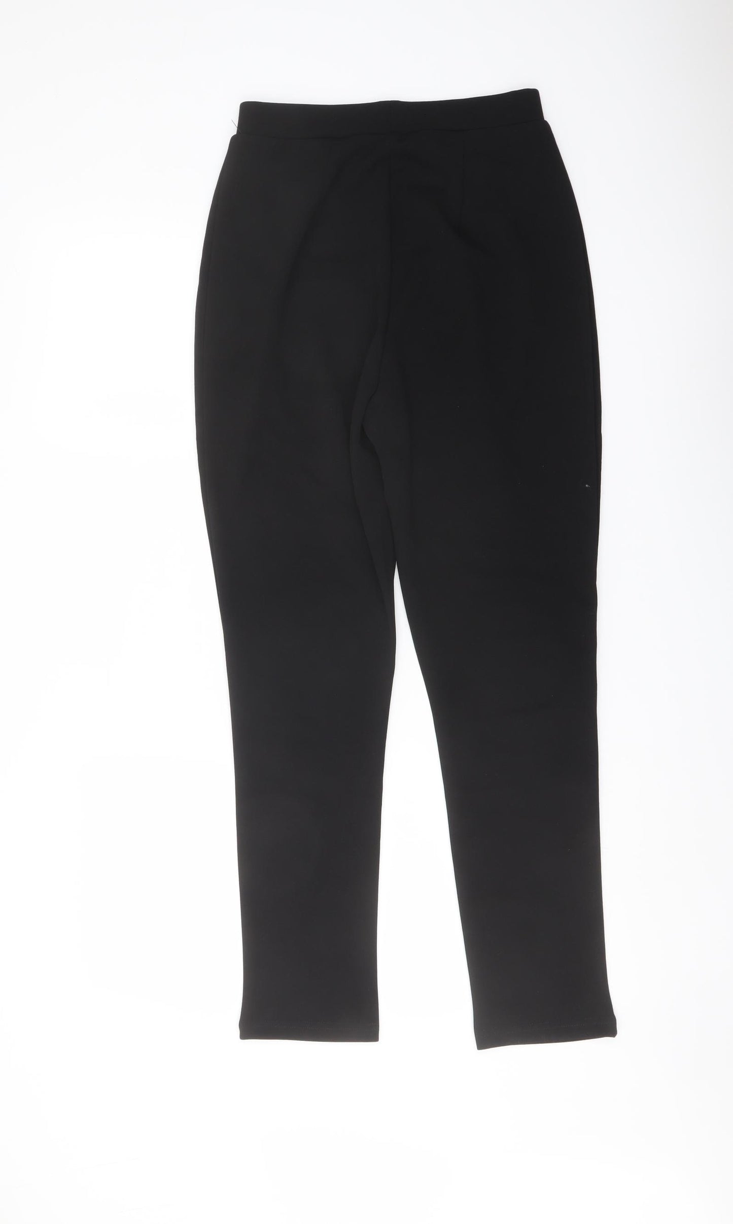 ASOS Womens Black Polyester Trousers Size 8 L27 in Regular