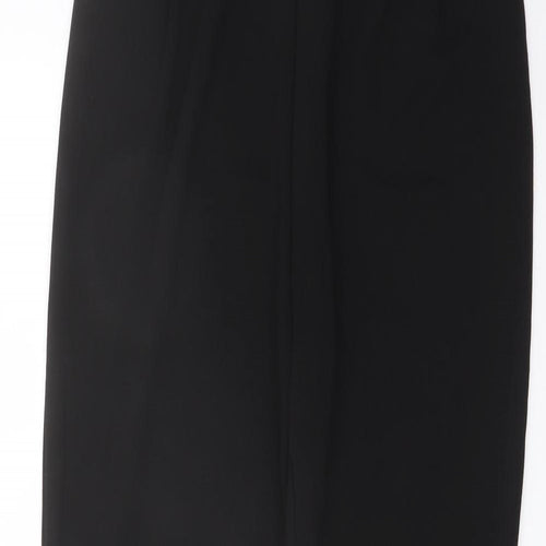 ASOS Womens Black Polyester Trousers Size 8 L27 in Regular