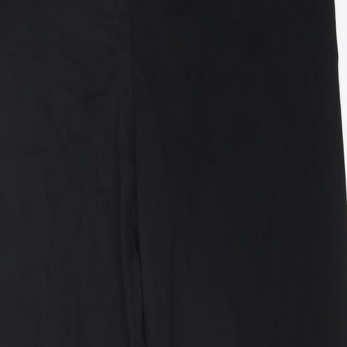 Marks and Spencer Womens Black Polyester Sweatpants Trousers Size 22 L30 in Regular