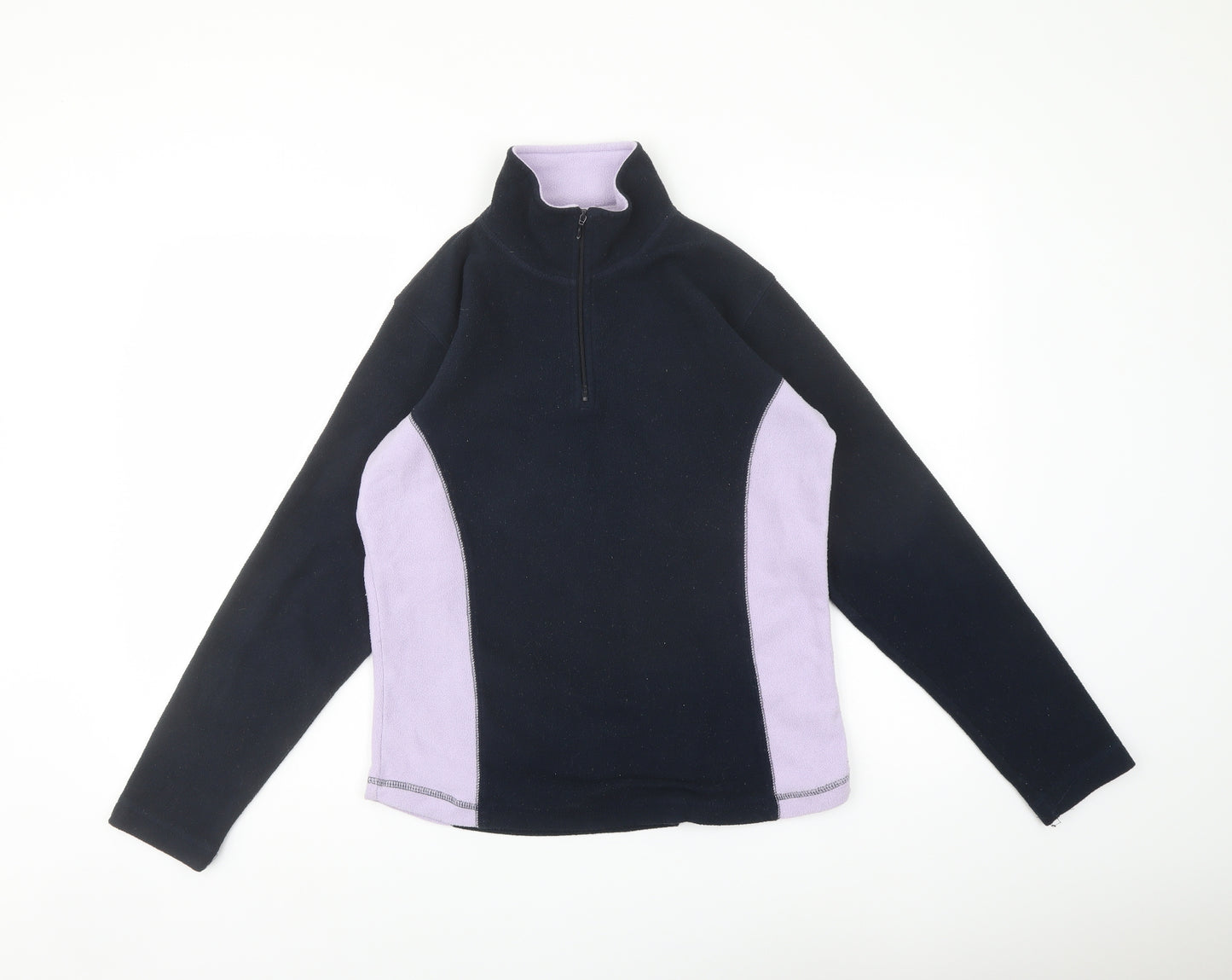 Peter Storm Womens Blue Polyester Pullover Sweatshirt Size 12 Zip