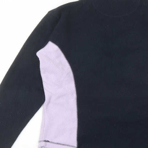 Peter Storm Womens Blue Polyester Pullover Sweatshirt Size 12 Zip