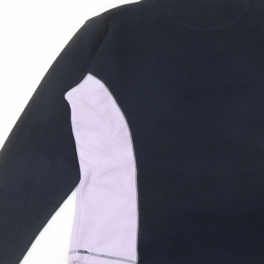 Peter Storm Womens Blue Polyester Pullover Sweatshirt Size 12 Zip