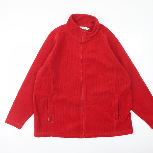 Holmewood Womens Red Jacket Size 14 Zip