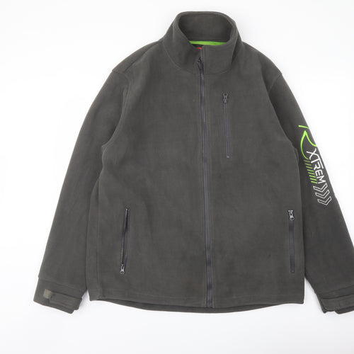Atlas Mens Green Jacket Size L Zip