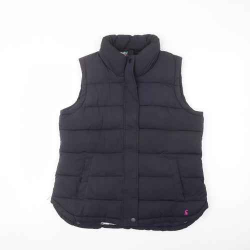 Joules Womens Blue Gilet Jacket Size 14 Zip