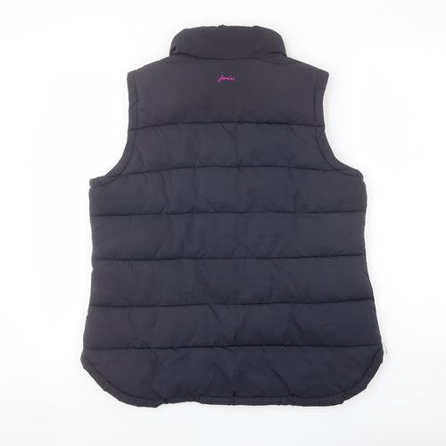 Joules Womens Blue Gilet Jacket Size 14 Zip