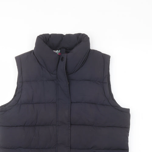 Joules Womens Blue Gilet Jacket Size 14 Zip