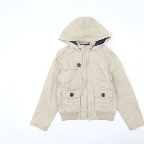 Indigo Girls Beige Jacket Size 9-10 Years Zip