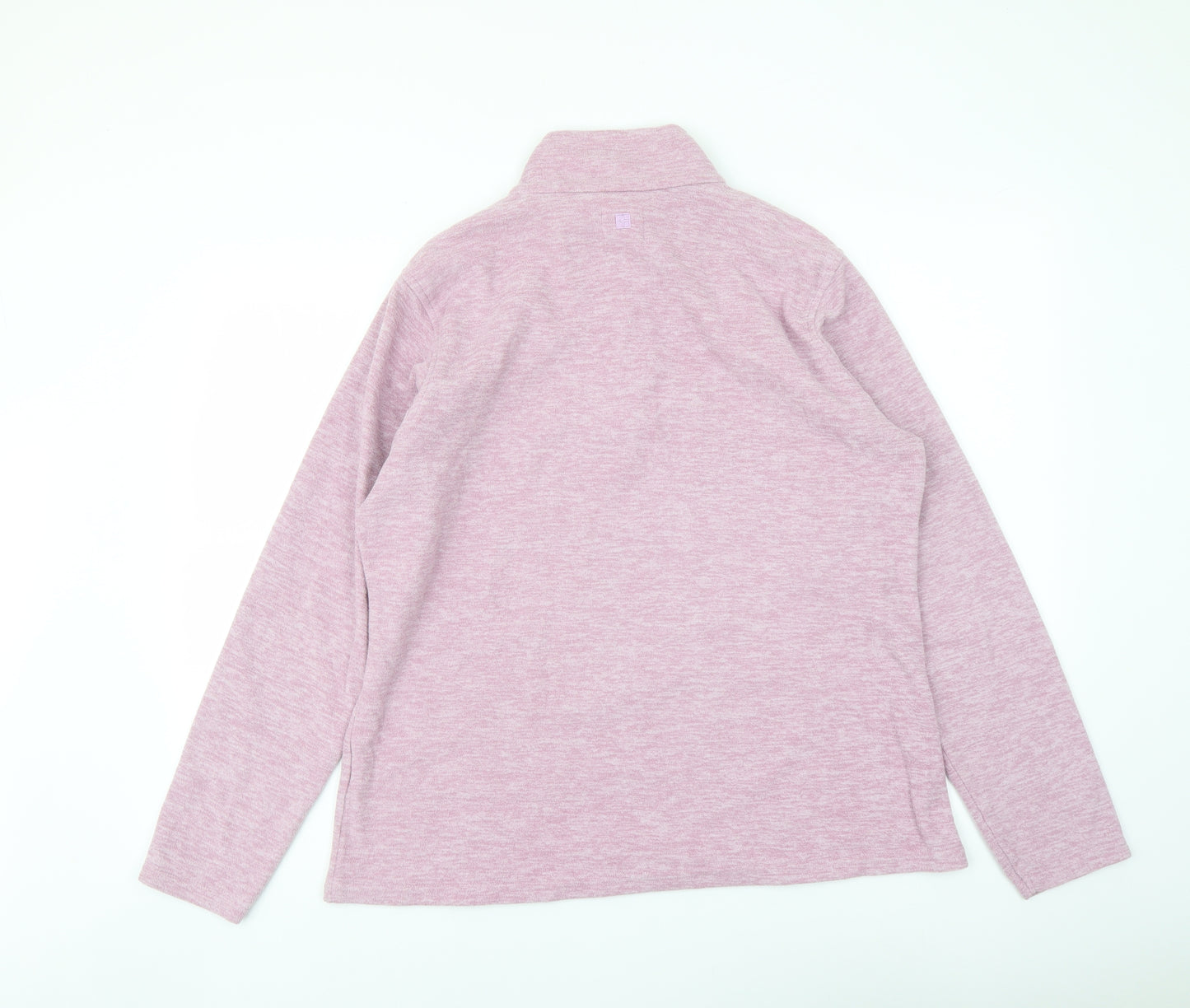 Mountain Warehouse Womens Pink Polyester Pullover Sweatshirt Size 10 Zip