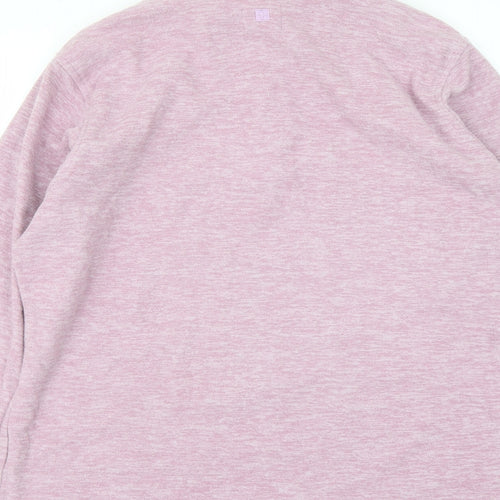 Mountain Warehouse Womens Pink Polyester Pullover Sweatshirt Size 10 Zip