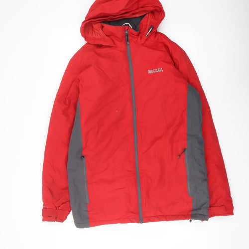 Regatta Mens Red Rain Coat Coat Size M Zip