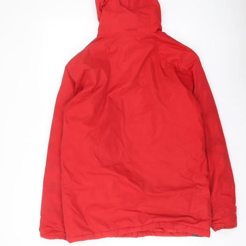 Regatta Mens Red Rain Coat Coat Size M Zip