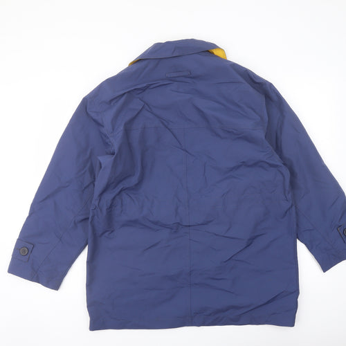 Marks and Spencer Womens Blue Jacket Coat Size 8 Button