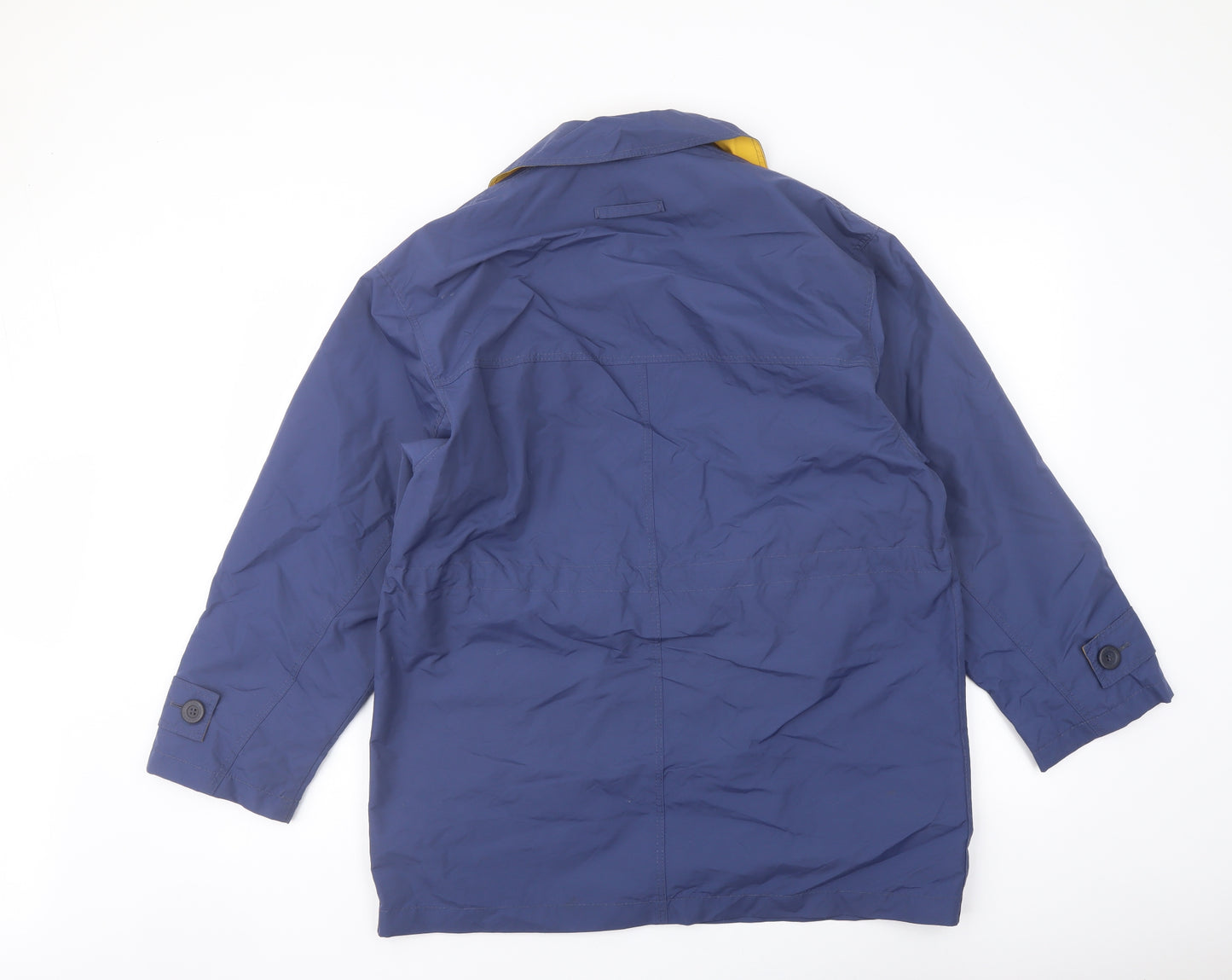 Marks and Spencer Womens Blue Jacket Coat Size 8 Button