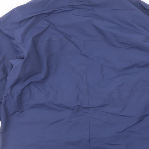 Marks and Spencer Womens Blue Jacket Coat Size 8 Button