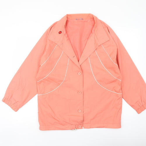 Littlewoods Womens Orange Jacket Size 12 Button