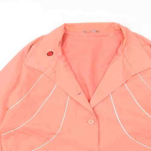Littlewoods Womens Orange Jacket Size 12 Button