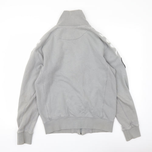 Kappa Mens Grey Cotton Full Zip Sweatshirt Size L