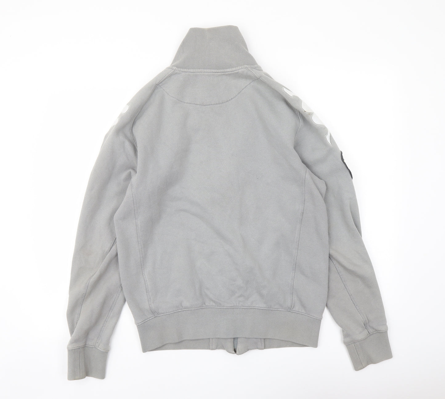 Kappa Mens Grey Cotton Full Zip Sweatshirt Size L