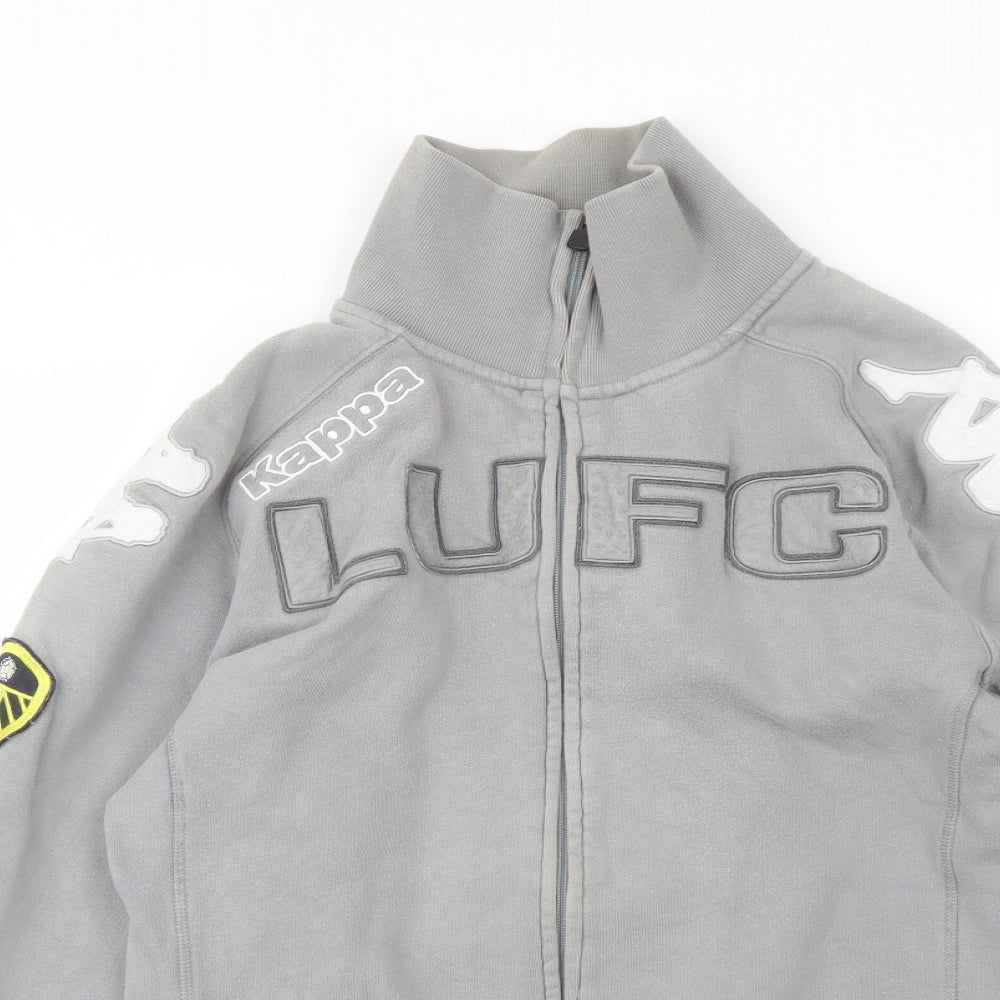 Kappa Mens Grey Cotton Full Zip Sweatshirt Size L