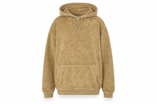 Front view of ASOS women’s brown polyester pullover hoodie size 2xs pullover