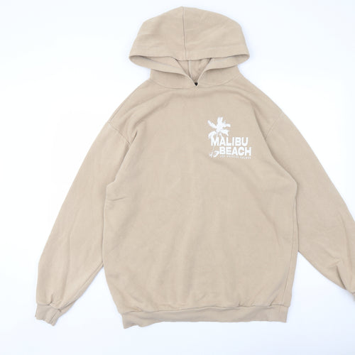 New Look Boys Beige Cotton Pullover Hoodie Size 14-15 Years Pullover - Malibu Beach